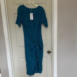 Manaola Teal Kinolau Dress